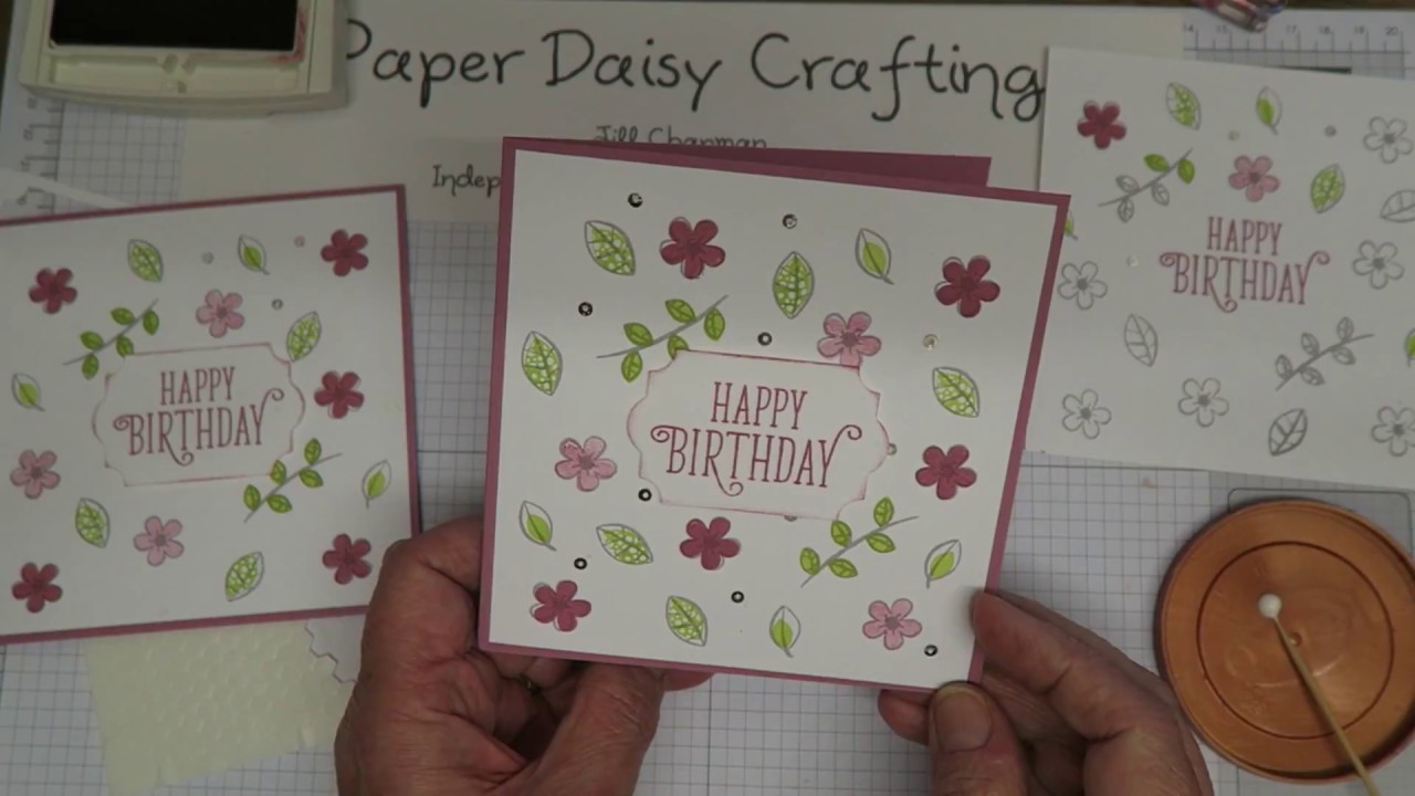 Simple birthday card with Happy Birthday Gorgeous from Stampin' Uo!
