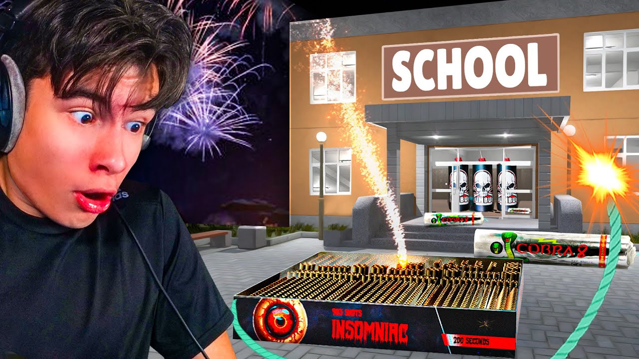 Vuurwerk Afsteken in SCHOOL... 💥 | Fireworks Mania
