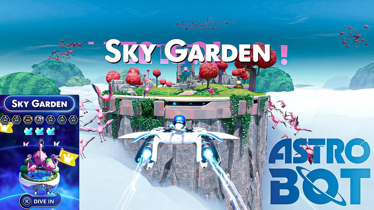 SKY GARDEN ALL BOTS AND PUZZLE PIECES | Astro Bot