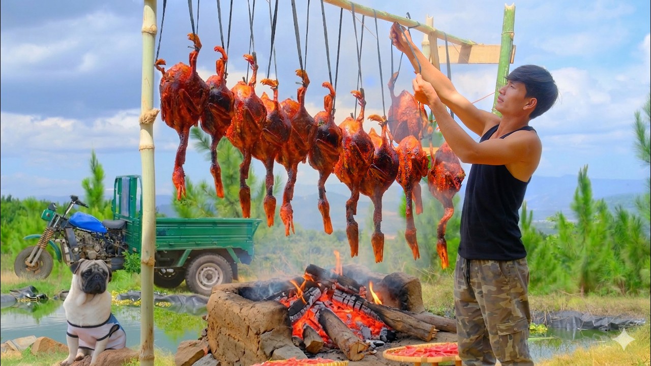 Harvest Ducks To Make Famous Van Dinh Roast Duck And Sell At The Market &ndash; Help My Sister Build Gate