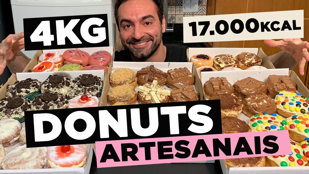 PEDI O CARDÁPIO INTEIRO DOS MELHORES 'DONUTS'!! [4.0 KG / 17.040 KCAL]