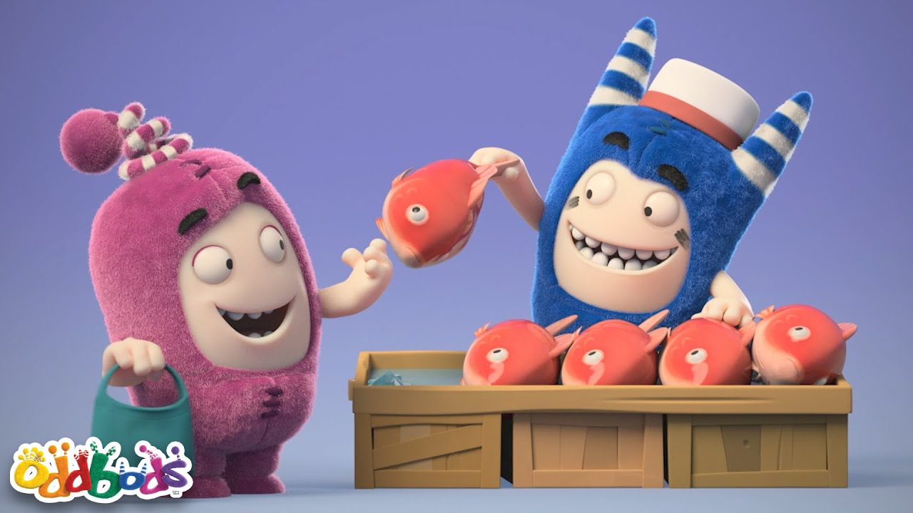 Fish | 1 Hour of Oddbods Full Episodes | Funny Food Cartoons For All The Family!