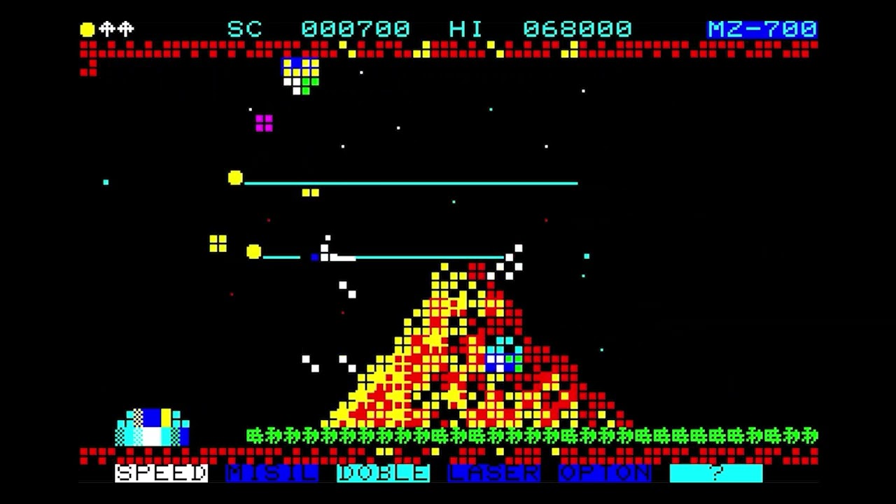 MZ-700「グラディウス」GRADIUS NEMESIS 開発中1面のみ KONAMI