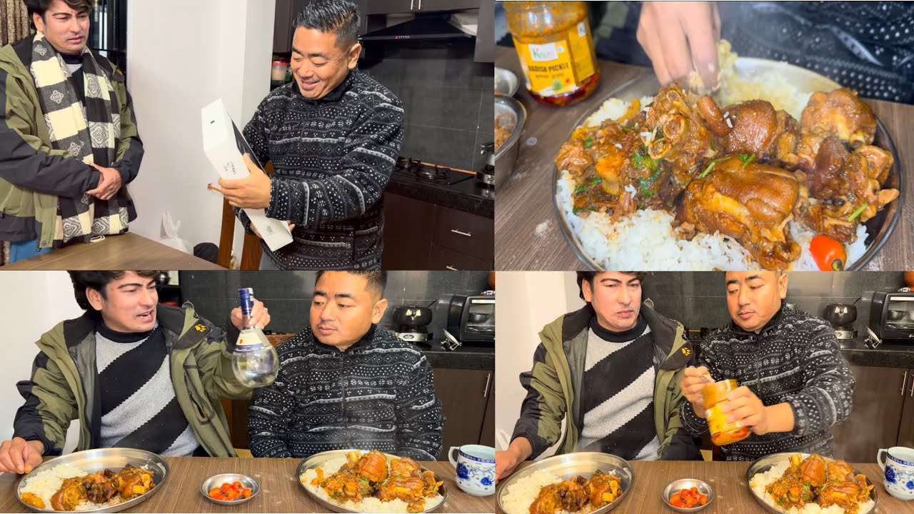काईलीको काईलालाई surprised gift MacBook Pro M5! लखने दाजु संग काईलाको all time fav. Pork feet अचार 