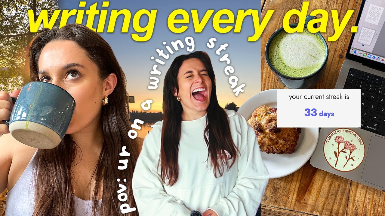 im on a 30 day WRITING STREAK 🔥 writing every day challenge (writing vlog)