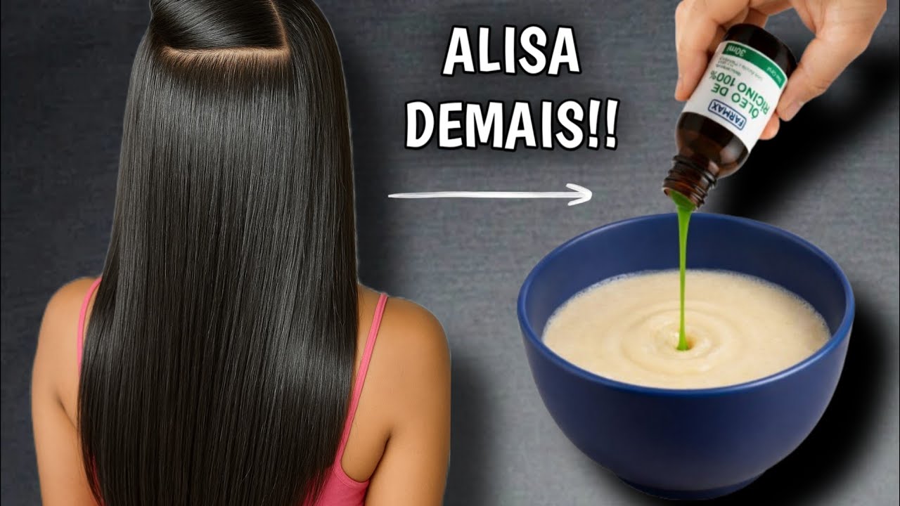 CABELO LISO DESMAIADO SEM QUÍMICA _ USEI MEU CABELO FICOU LISO ESPELHADO 