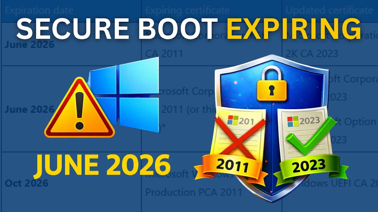 Windows Secure Boot Is Expiring in June 2026 ! Do This Now!