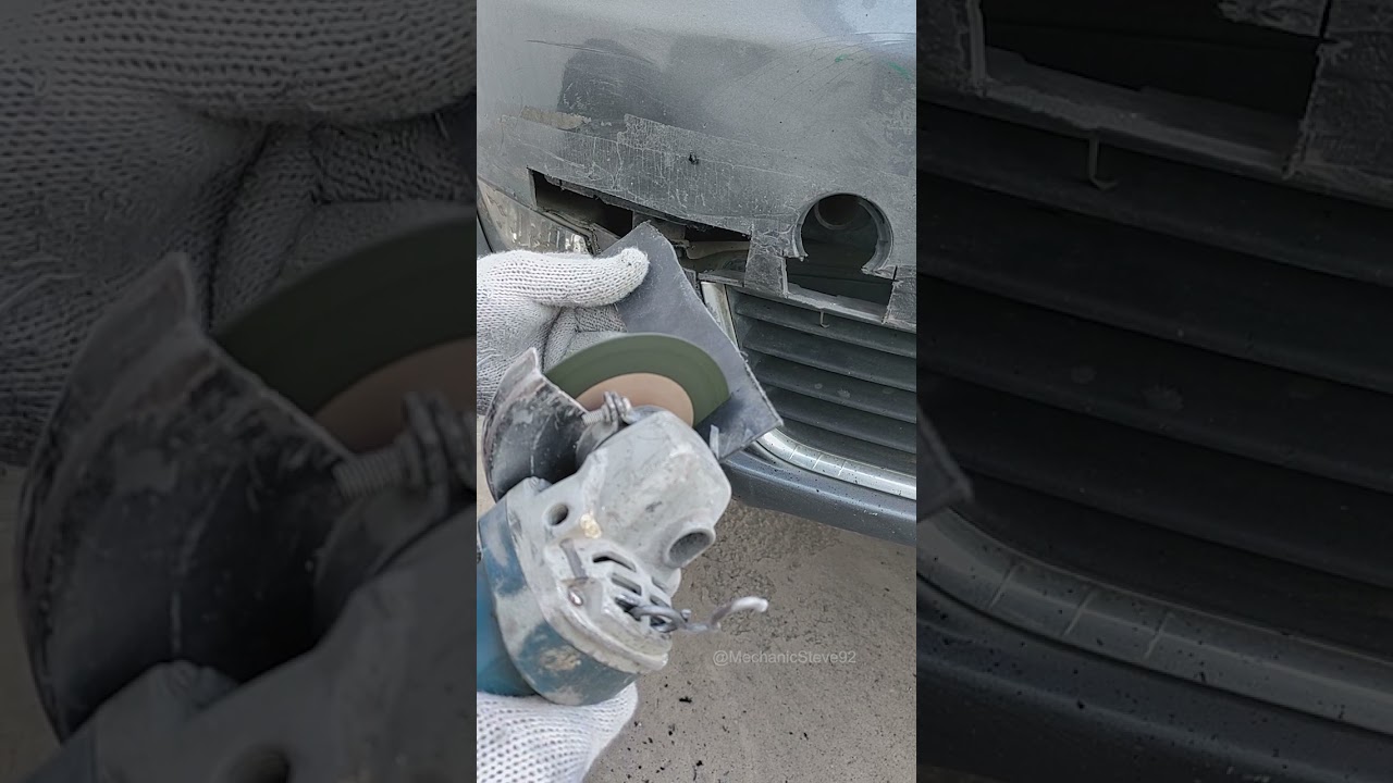 Repair plastic bumper without replacing it.