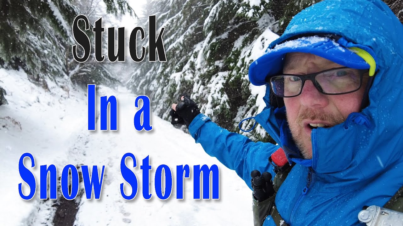 Stuck in a White Out Snow Storm, Big Snow photography in Llangollen on Panoramic View