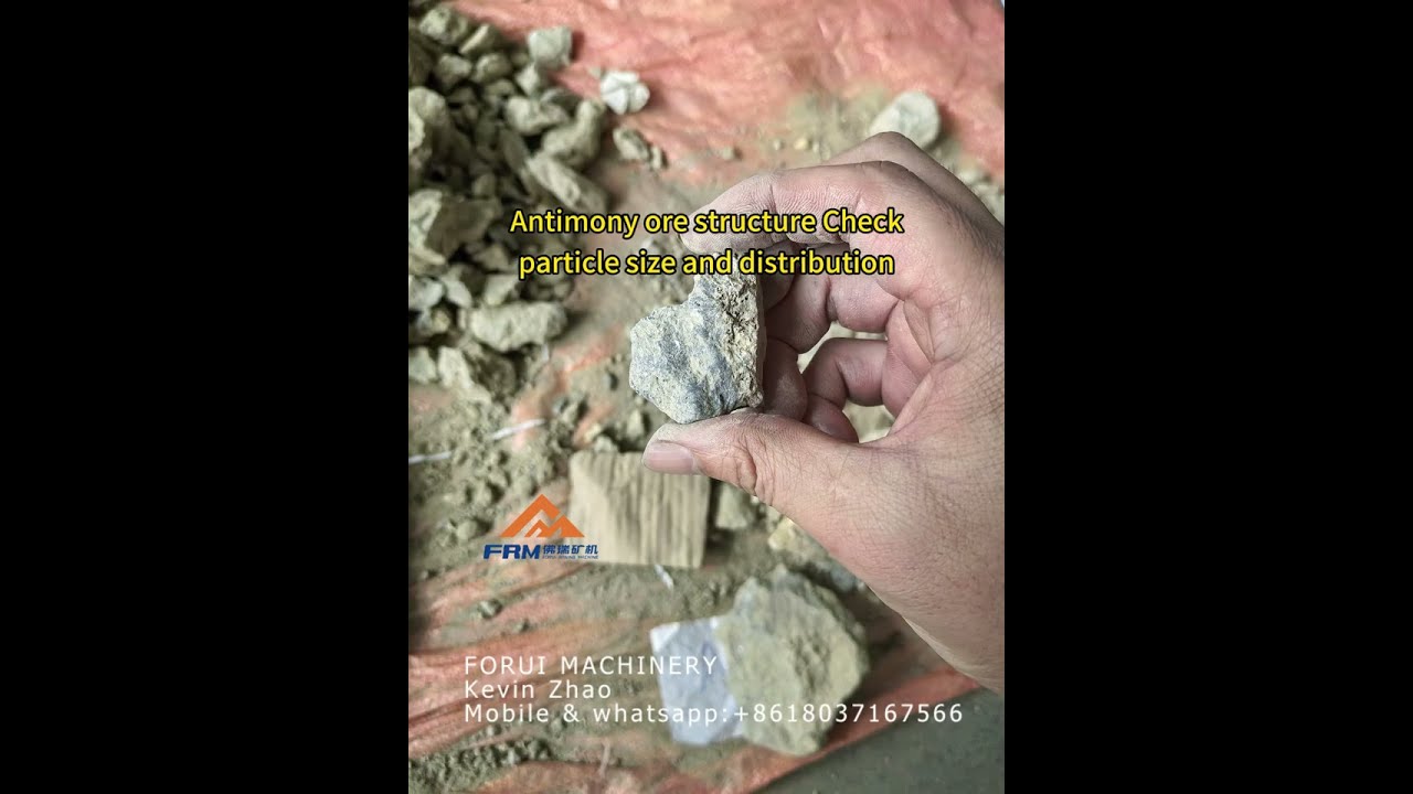 Antimony ore jigging separation to improve the quality