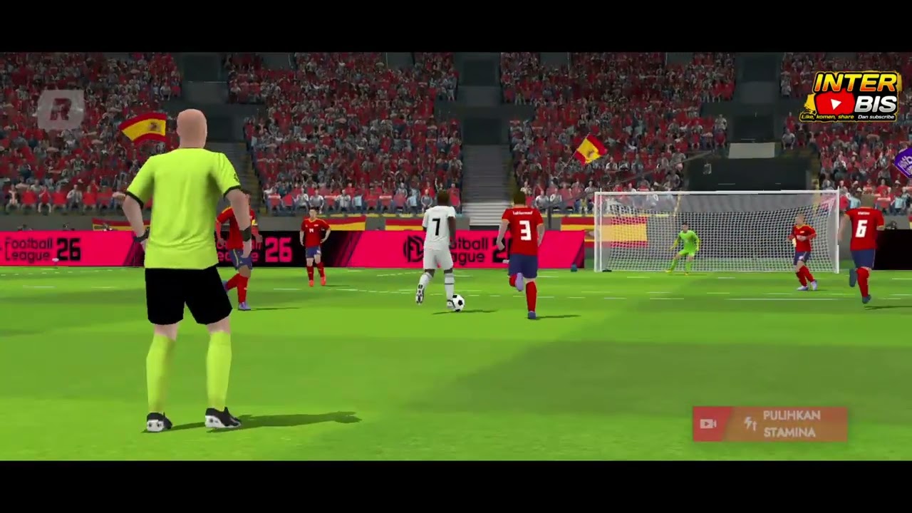 Pertandingan seru Spanyol vs Swis.. (Effotball league)