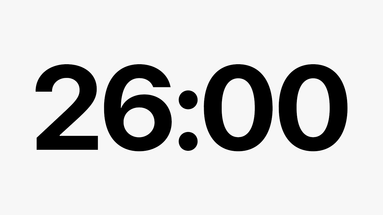 26 Minute Timer