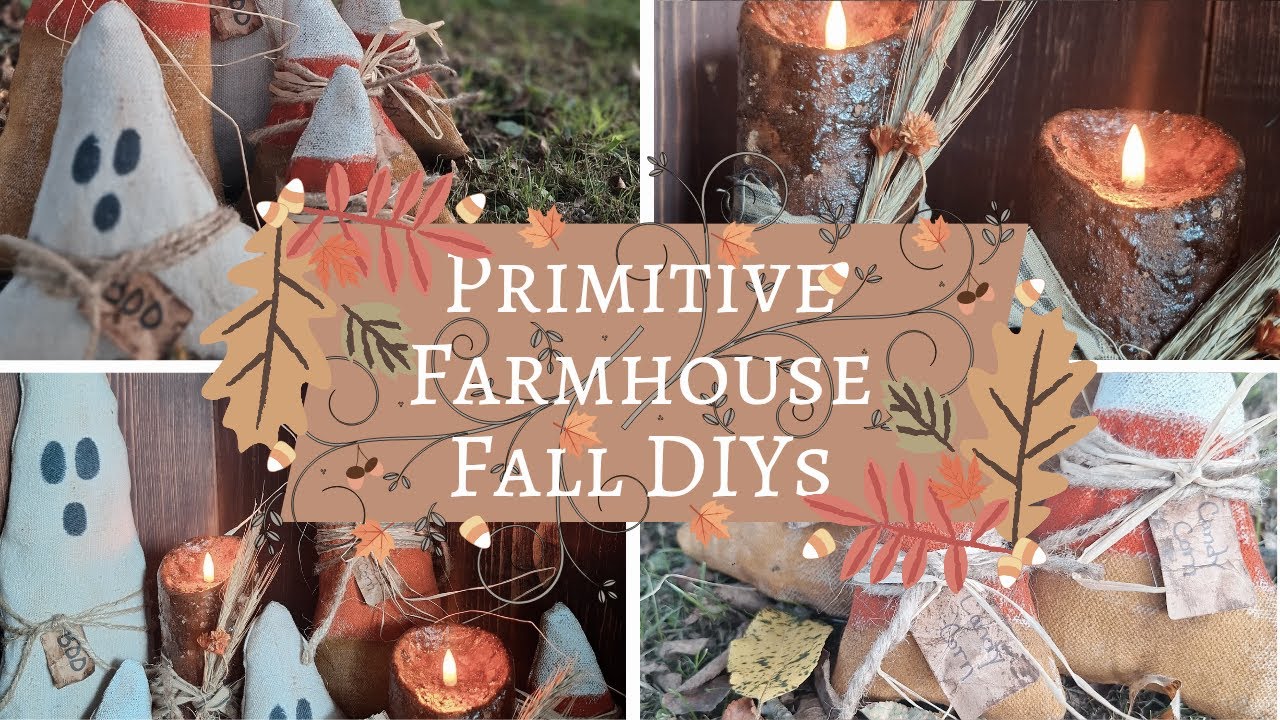 Vintage Farmhouse Fall Home Decor DIYs! Primitive Crafts to Make Your Home Cozy This Fall Season! 🍁