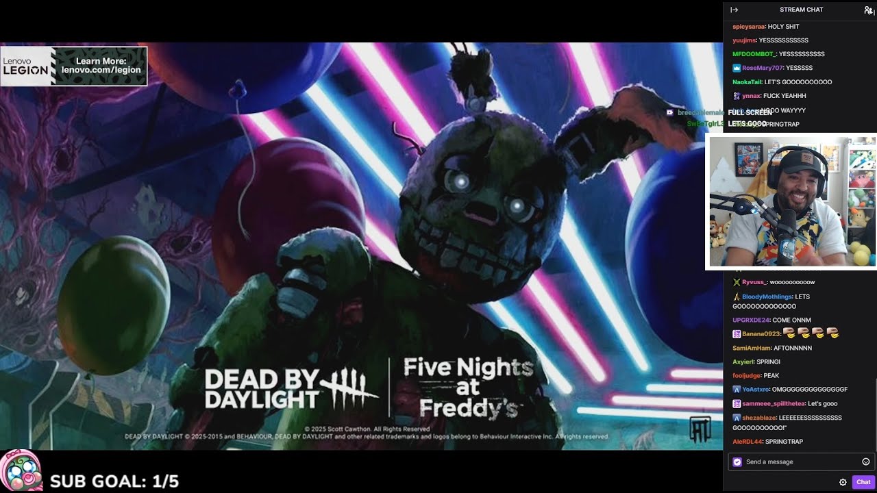 FIVE NIGHTS AT FREDDY'S REVEAL REACTION | Dead by Daylight DLC 9th Year Anniversary (SPRINGTRAP)
