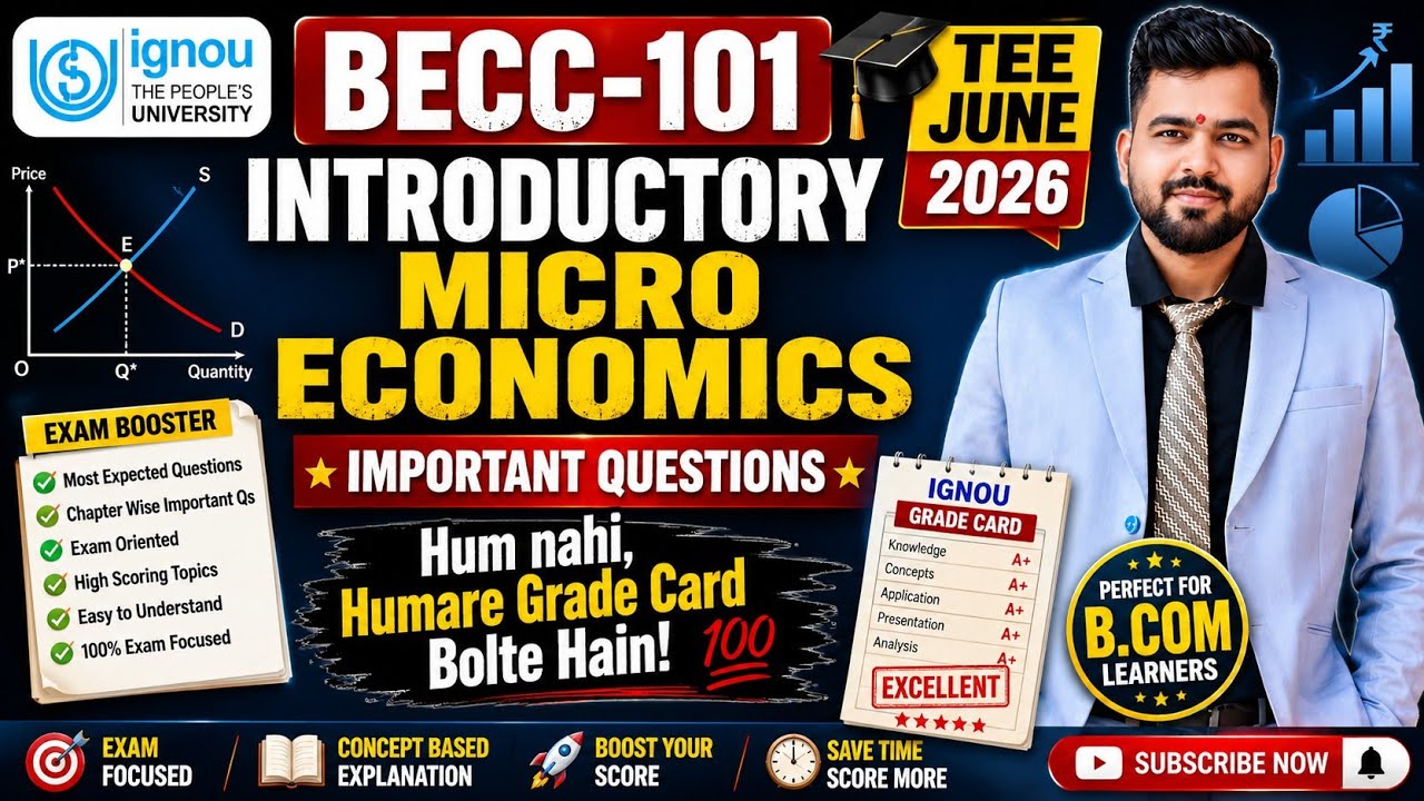 🚨 BECC-101 Most Important Questions 2026 | 90%+ Score Guarantee? 🎯