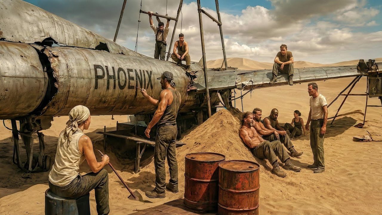 Plane Crashes In The Desert And Survivors Build A New One From Scrap