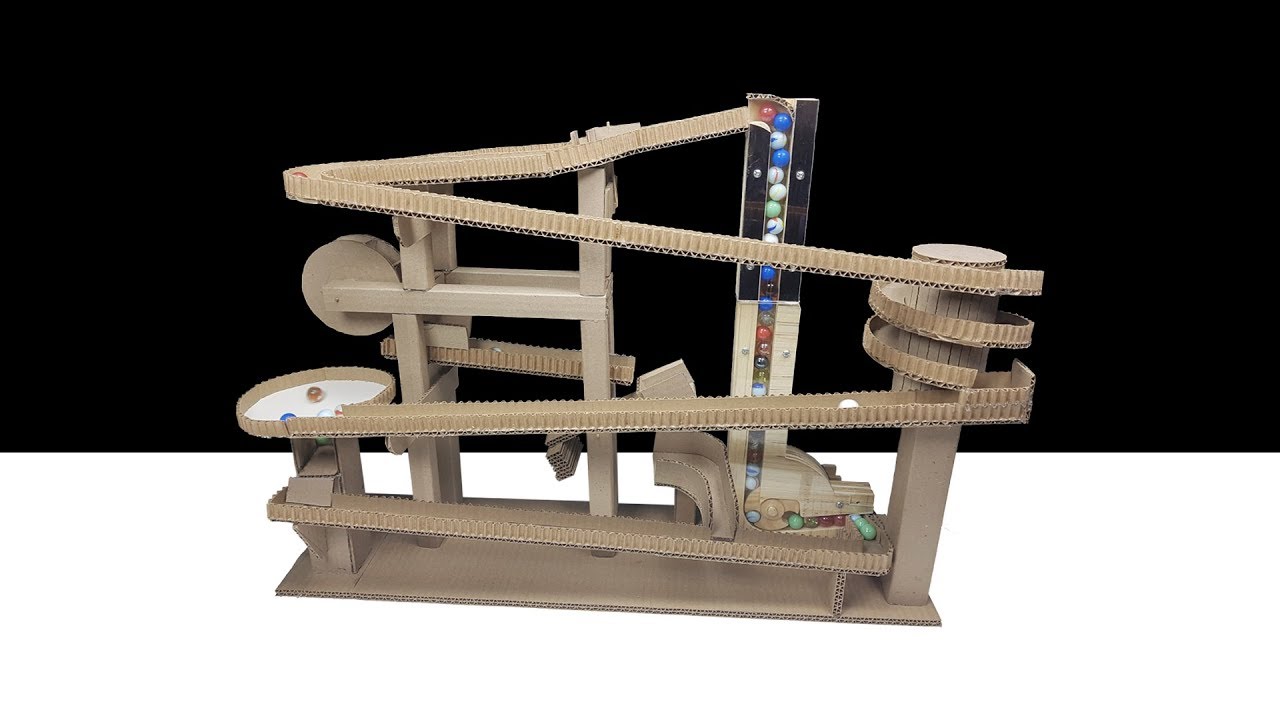 Marble Run Machine, Circuito de Canicas de cartón máquina de mármol