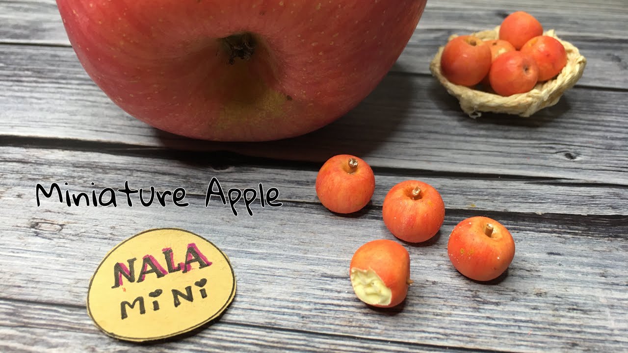 Miniature Apple 🍎 Miniature fruit 🍎Tiny Apple🍎Miniature clay🍏Mini Apple 🍏