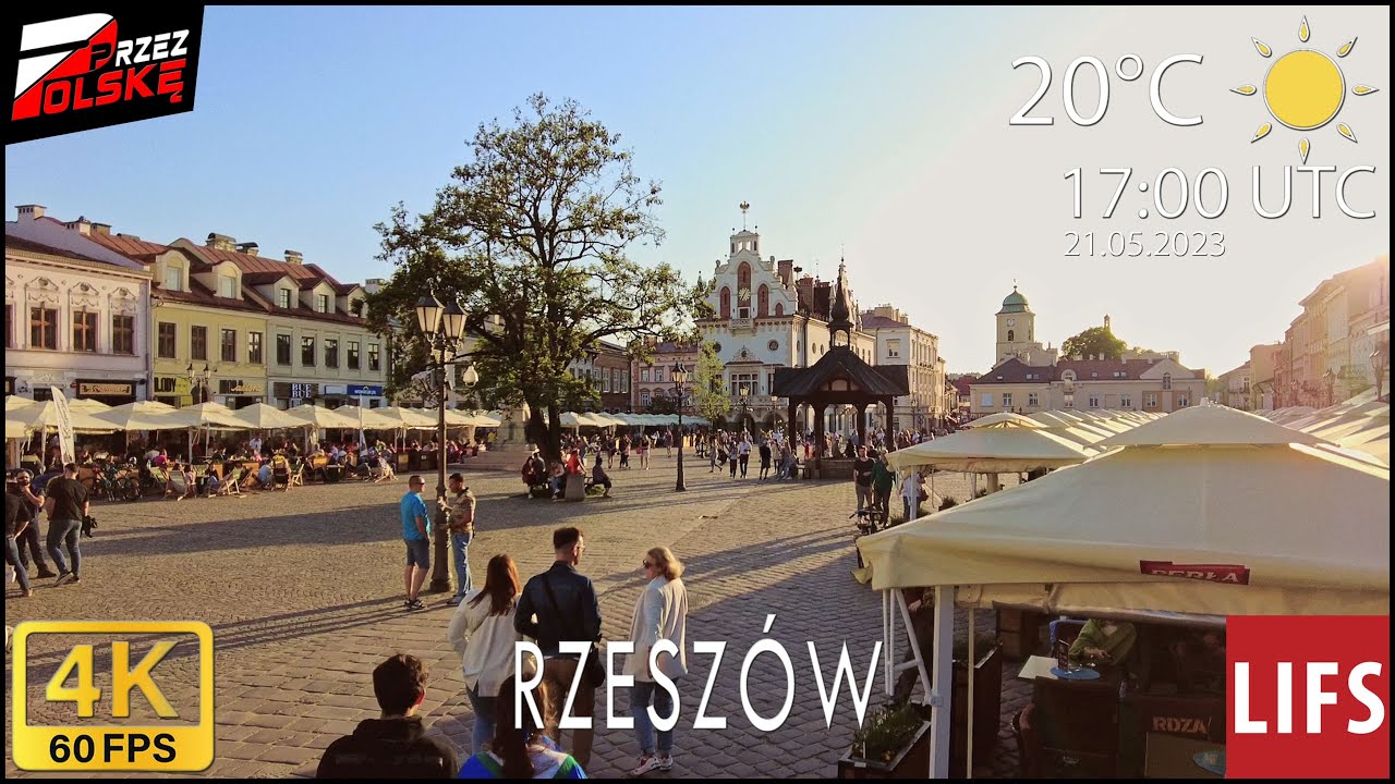 4k POLAND🚶🏽‍♂️#WALK ~ RZESZÓW 💎 STARE MIASTO ~ 60fps #PrzezPolskę