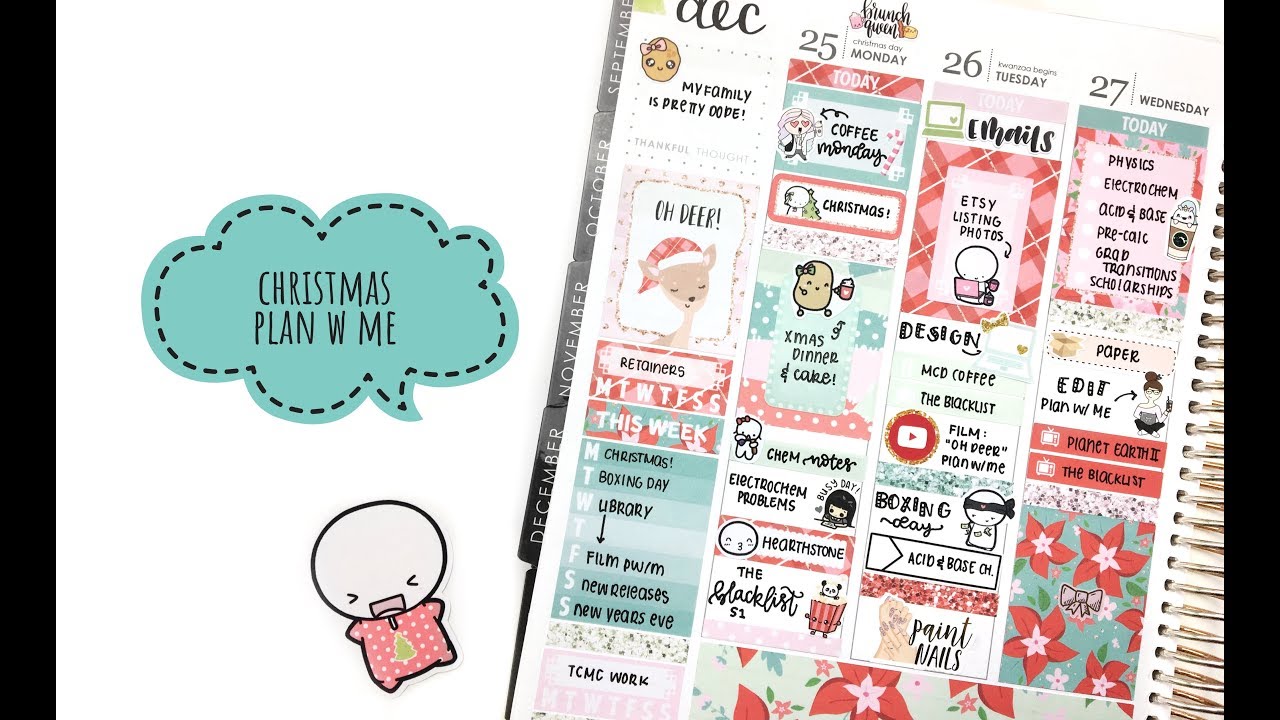 Christmas week plan with me (ft. thecoffeemonsterzco oh deer kit)