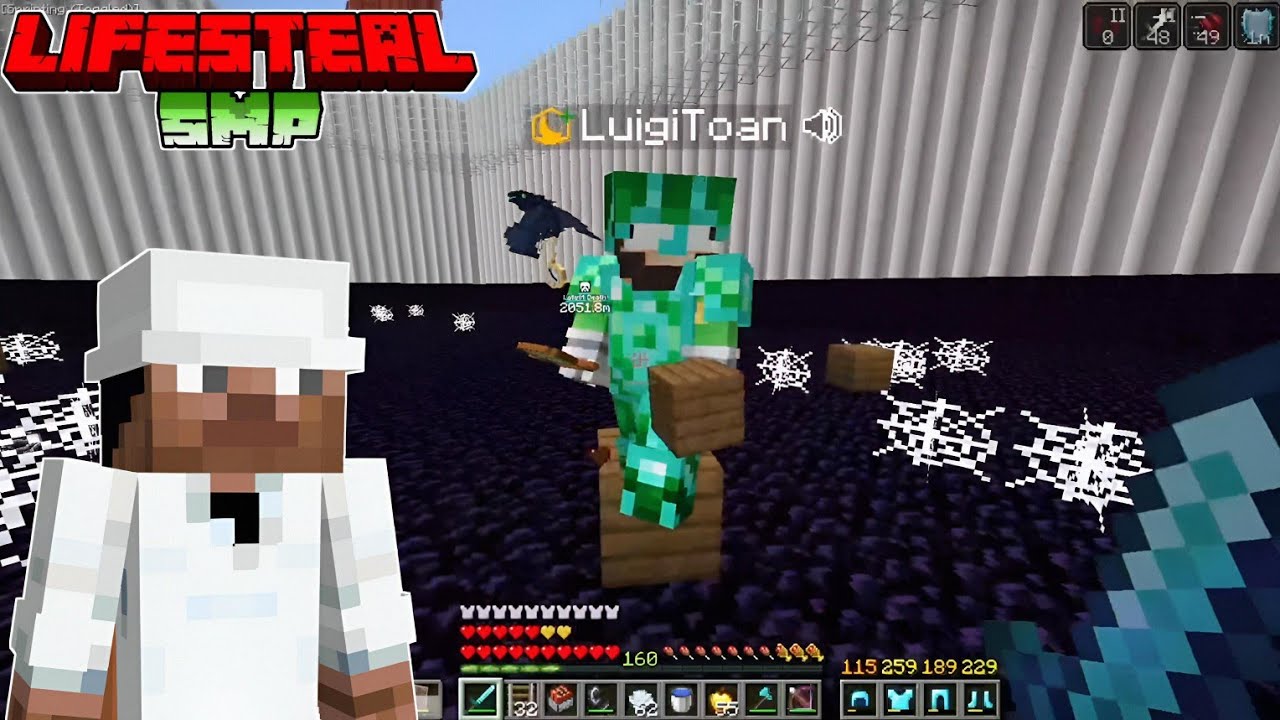 Flowtives VS LuigiToan 1 VS 1 Battle on Lifesteal SMP Season 8...😱