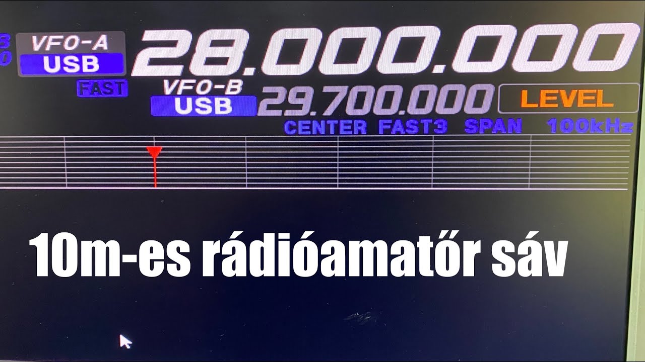 Rádióamatőr sávok (5) 21450 kHz - 28000 kHz és a 10 m-es sáv