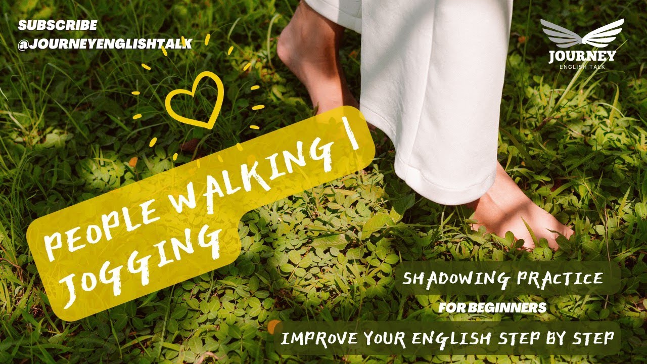 Day 4 – Walking & Jogging 🚶‍♀️ | English Shadowing Practice (A1 Beginner)