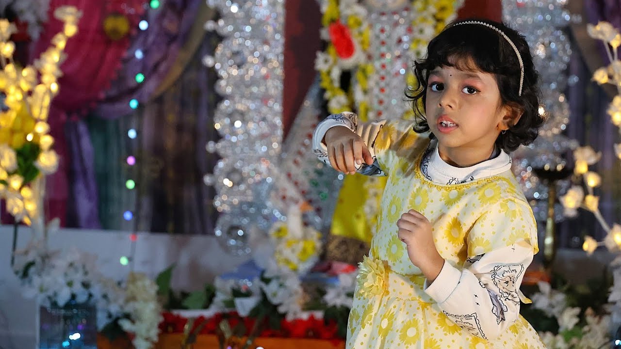 Dhitang dhitang bole dance @VandanaCharukalakendra @probaseghorkonna2712 @kidschannelbangla #dance 