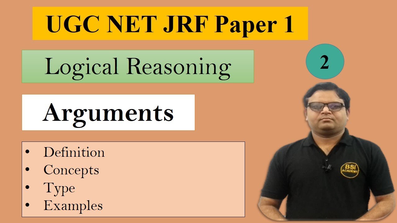 Argument: Definition, Type and Concepts | Logical Reasoning | NTA UGC NET Paper 1
