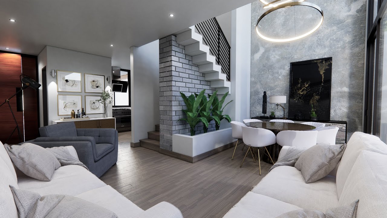 LA MEJOR CASA DE 6X15 CON COMEDOR A DOBLE ALTURA