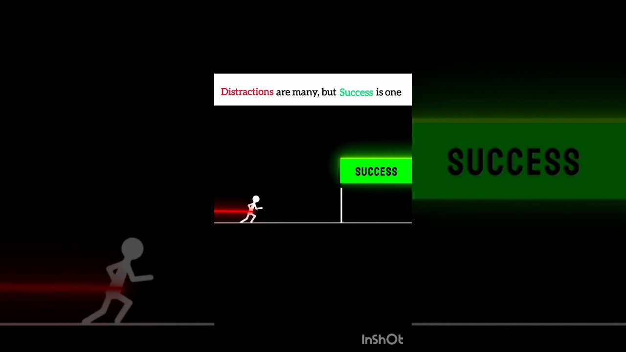 Distractions vs Success | Stay Focused on Your Goals🎯 #StayFocused #SuccessMindset #NeverGiveUp