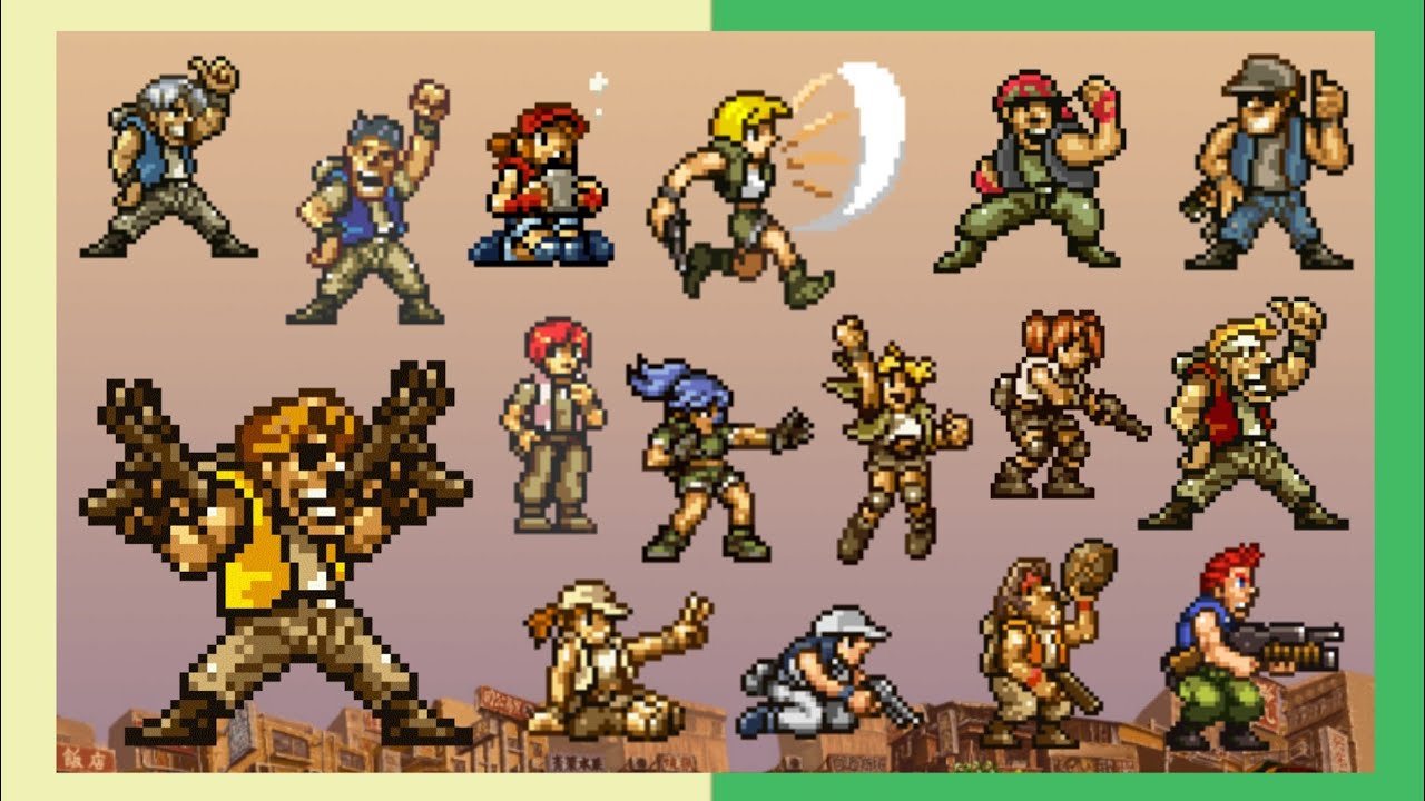 Todos los Personajes de Metal Slug