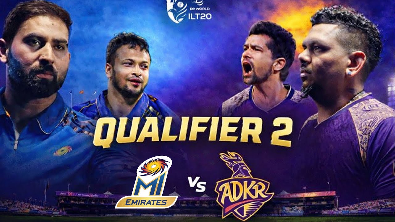 Live | Abu Dhabi Knight Riders vs MI Emirates | Qualifier 2 | DP World ILT20 2025-26