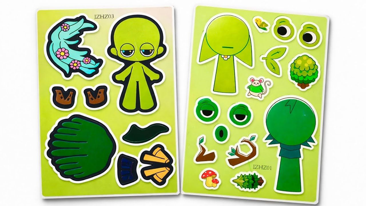Sprunki meets Gacha Life! ✨ DIY Sticker Adventure #sprunki ,#sprunkiincredibox #gachalife 
