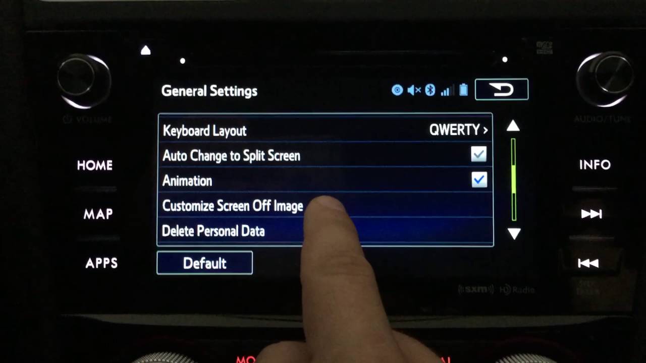 2016 Subaru Custom Screen Image