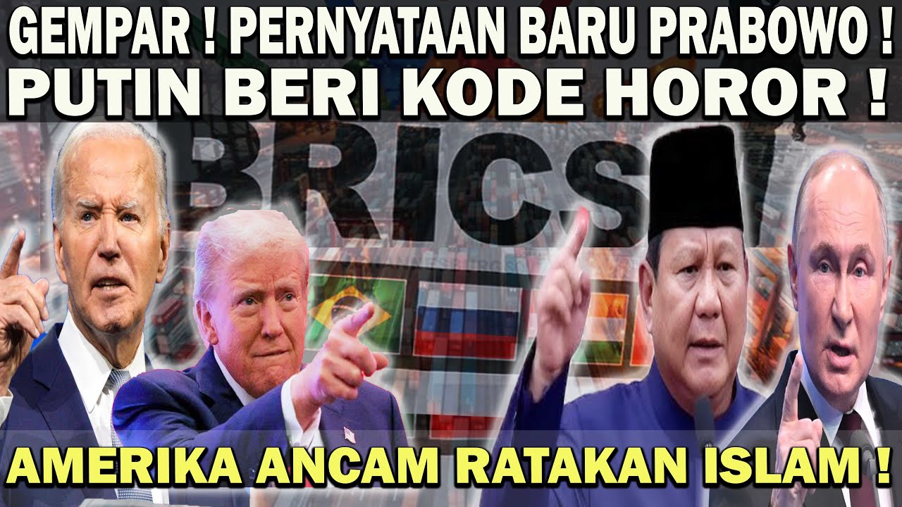 GEMPAR ! PRABOWO BERI PENYATAAN BARU❗️AMERIKA ANCAM RATAKAN ISLAM ! PUTIN BERI KODE HOROR BAGI AS 😱