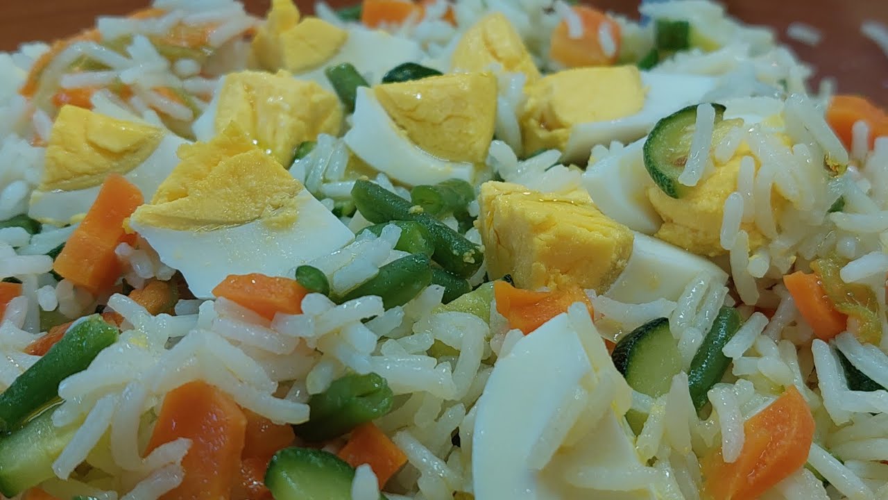 Insalata di riso basmati leggera senza carne e senza maionese