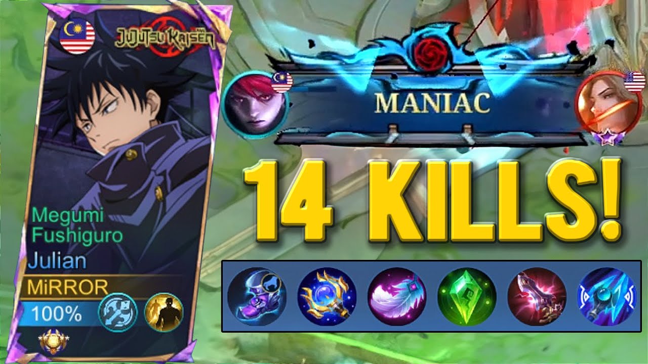 14 KILLS Julian Mythic Gameplay! - Mobile Legends Ranked