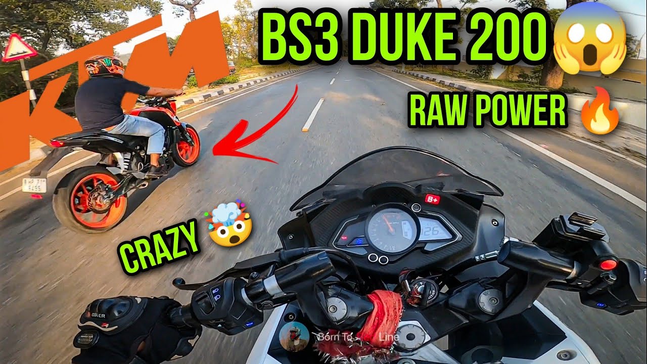 DUKE 200 BS3 THE REAL KTM 🚀🚀||RAW POWER 🔥