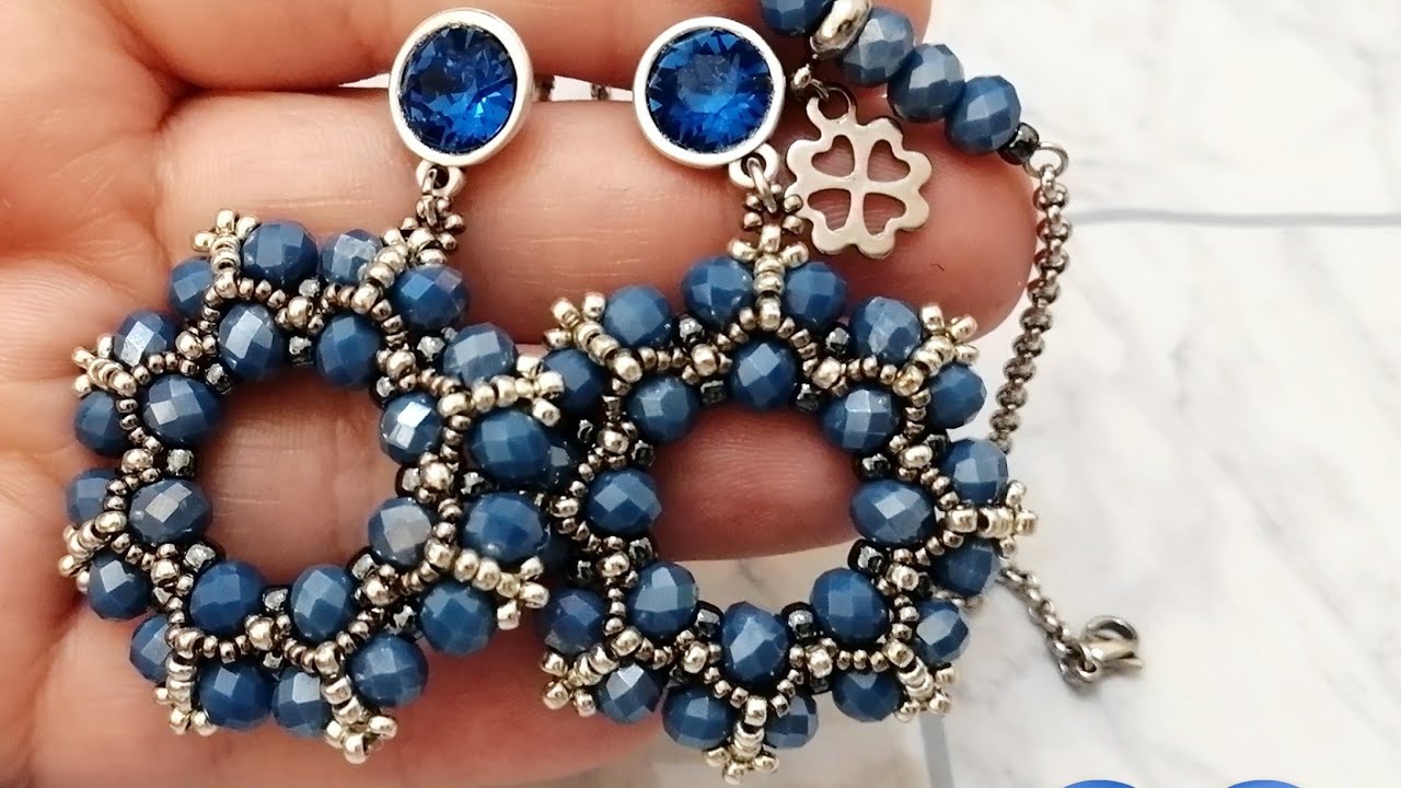 Come realizzare Orecchini semplici con cipollotti 6x4 e Rocaille - Tutorial Orecchini Hon