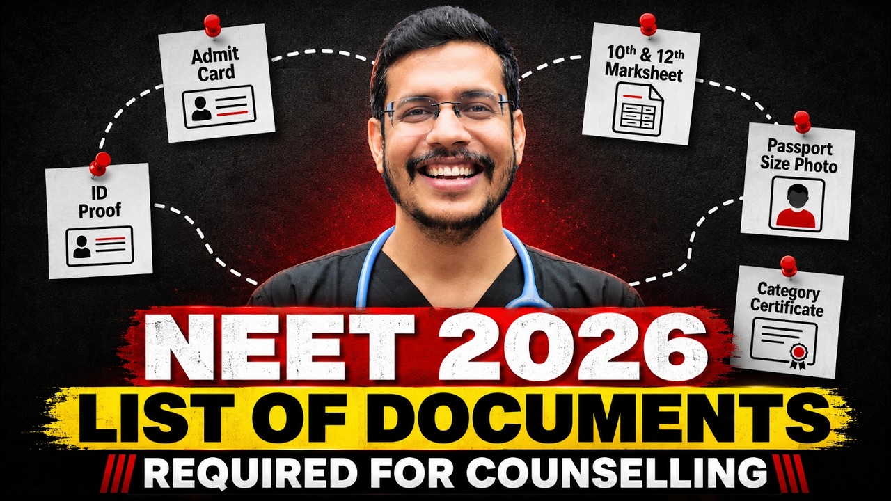 List of Documents Required For NEET 2026 Counseling | NTA Latest Update | Dr. Anand Mani