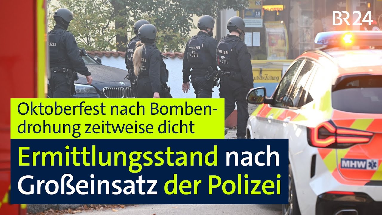 Gro&szlig;einsatz in M&uuml;nchen: Explosion, Bombendrohung und Oktoberfest-Schlie&szlig;ung | BR24live