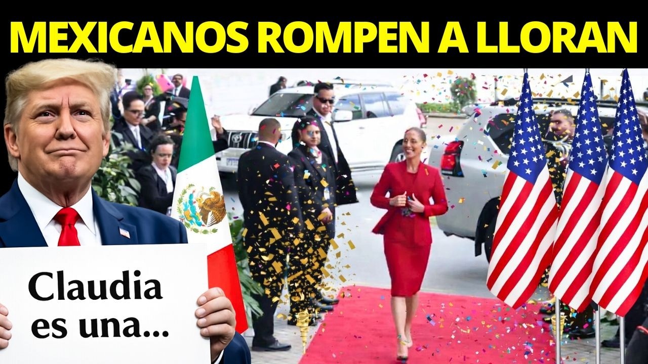 Claudia Sheinbaum Rompe a Llorar al Escuchar cómo Hablan de México los Noticiarios de EE.UU.