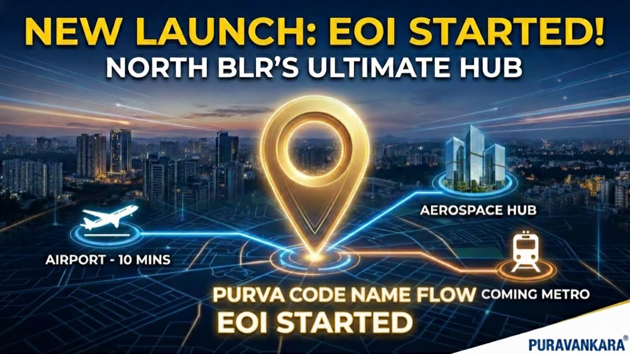 ✈️ Purva code name flow Tour: Luxury Homes in KIADB Aerospace Park | 🏙️ North Bengaluru apartment 