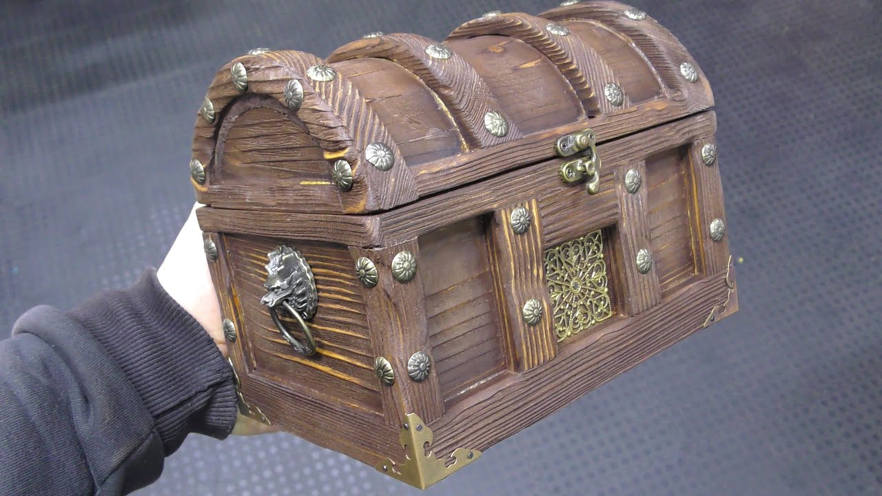Mini Treasure Chest made of scrap wood !DIY