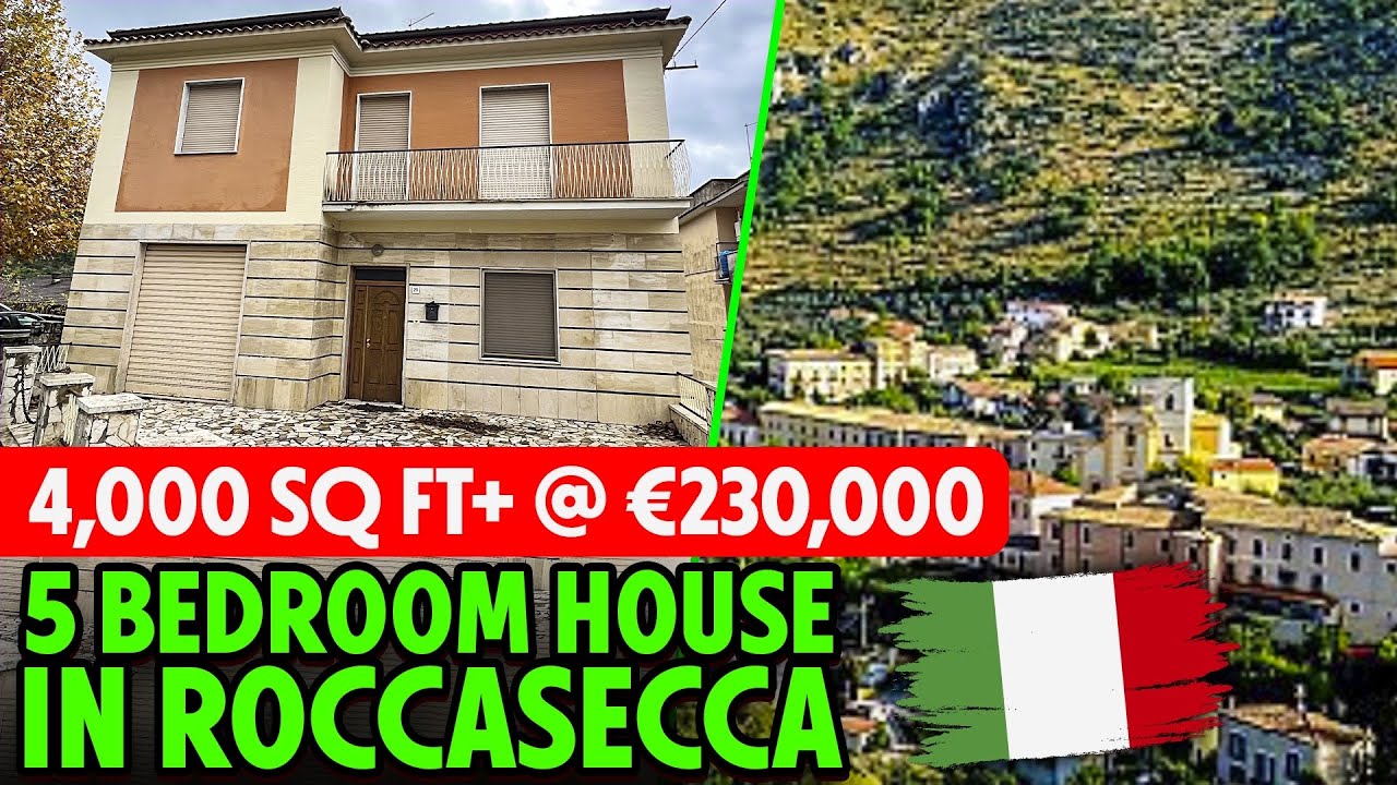 Italian House Tour! Perfect Condition and HUGE! Views, Big Yard, Extra Income From Commercial Space!
