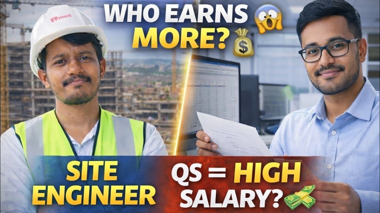 Site Engineer vs Quantity Surveyor | Which is Better for Civil Engineers? Salary, Scope & Career