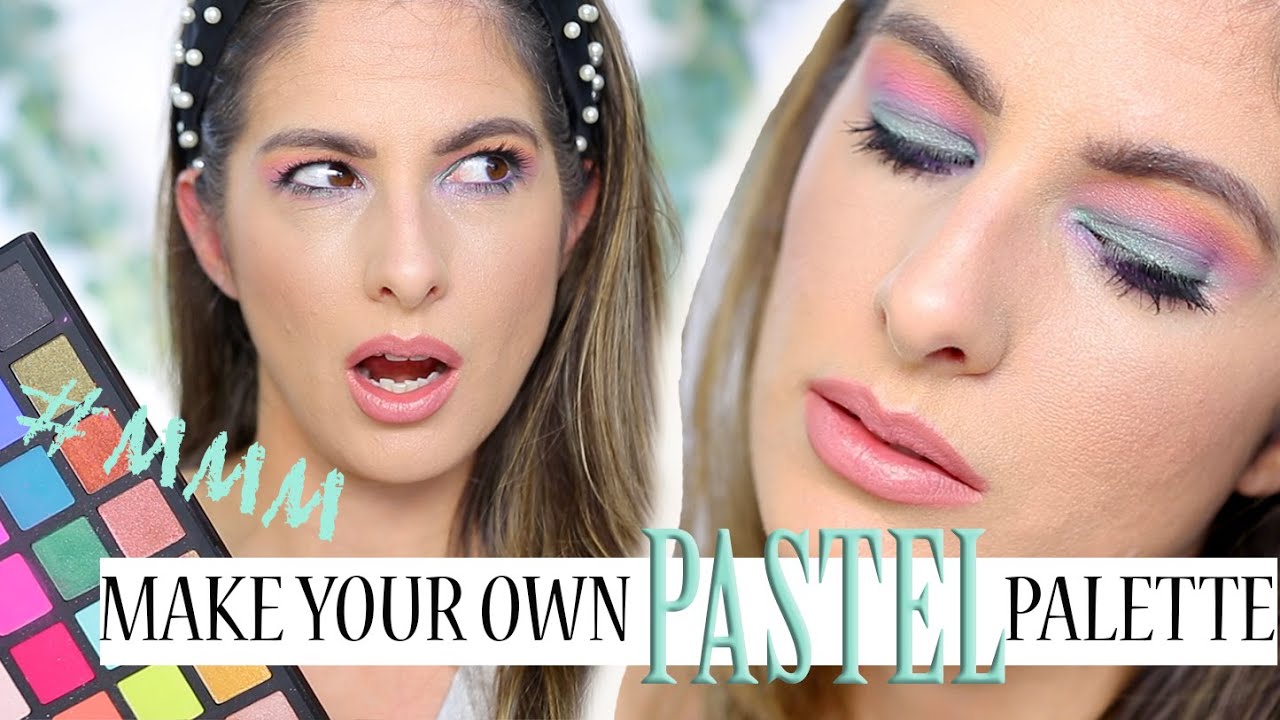 Make your own PASTEL eyeshadow Palette? SIMPLE pastel eyeshadow tutorial, Makeup Monday Motivation!