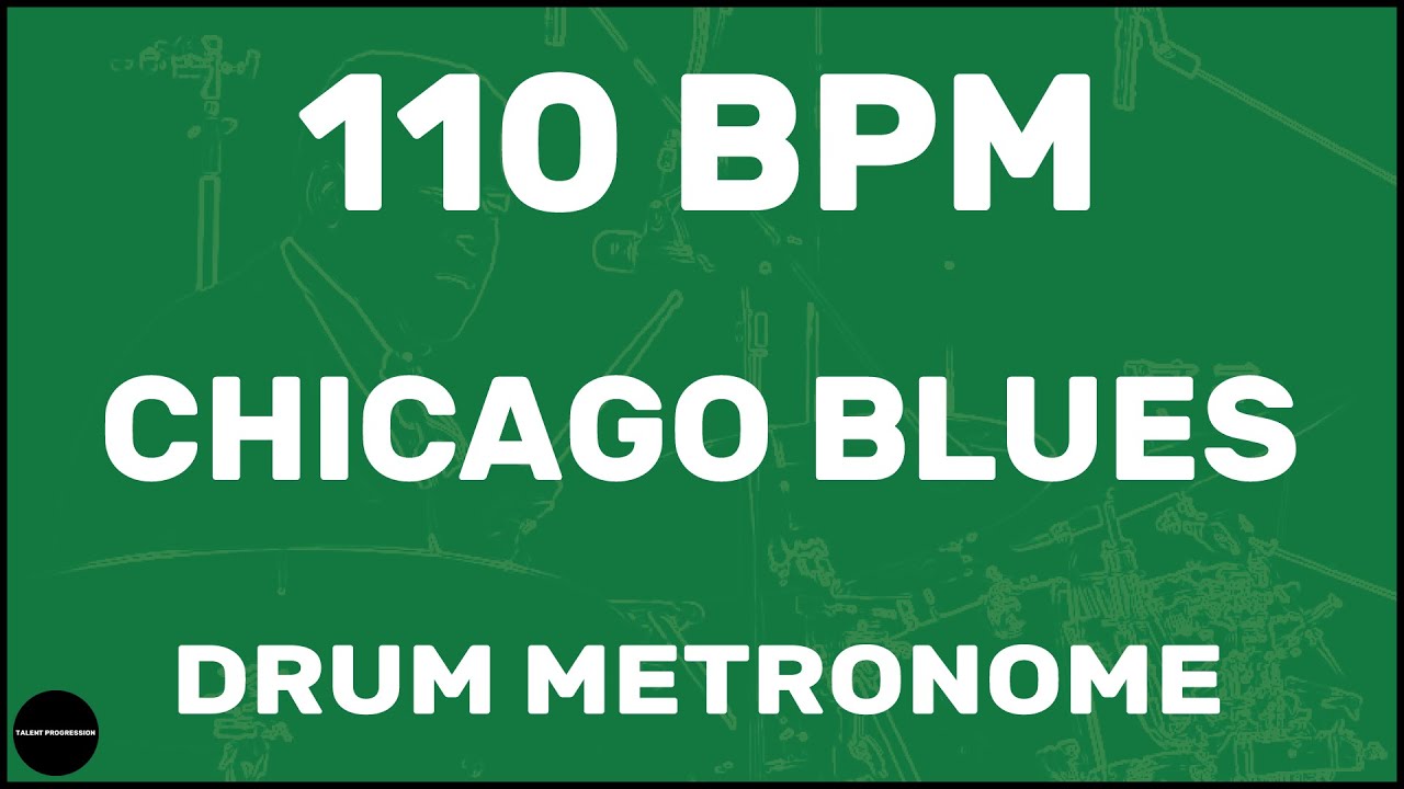 Chicago Blues | Drum Metronome Loop | 110 BPM