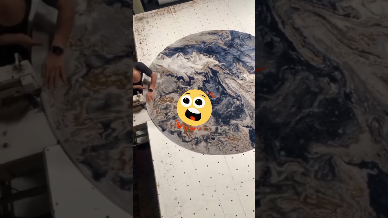 Turning Rectangle Rug into Round || Rug Transformation